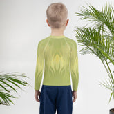 Close-up of CB6-32 kids rash guard material texture